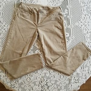 Maurice's khaki stretchy skinny jeggings pants